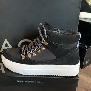 Aqua Womens Bash Suede High Top Sneakers